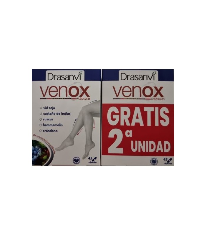 VENOX CAPSULAS PACK GRATIS 2ª UNIDAD (2X45) DRASANVI