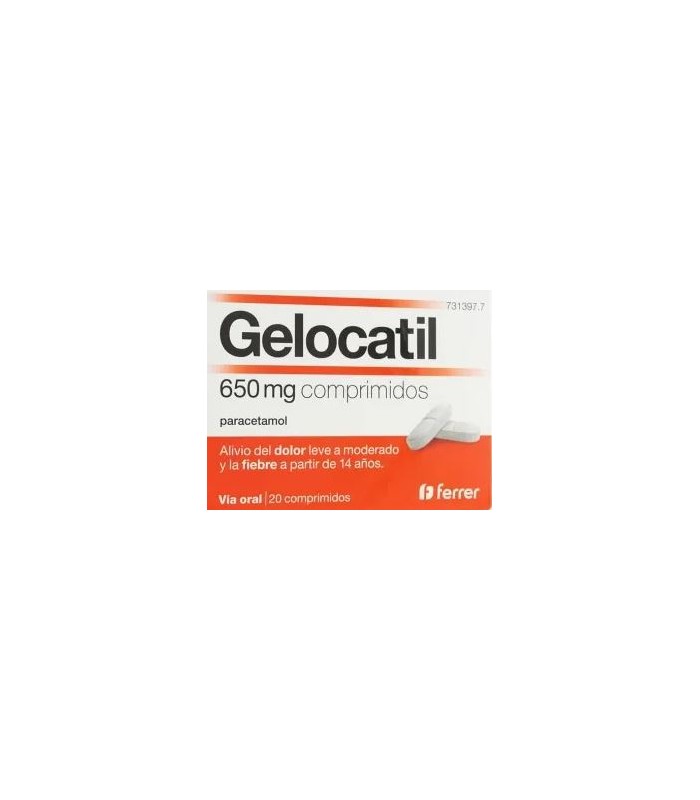 GELOCATIL 650 MG 20 COMPRIMIDOS