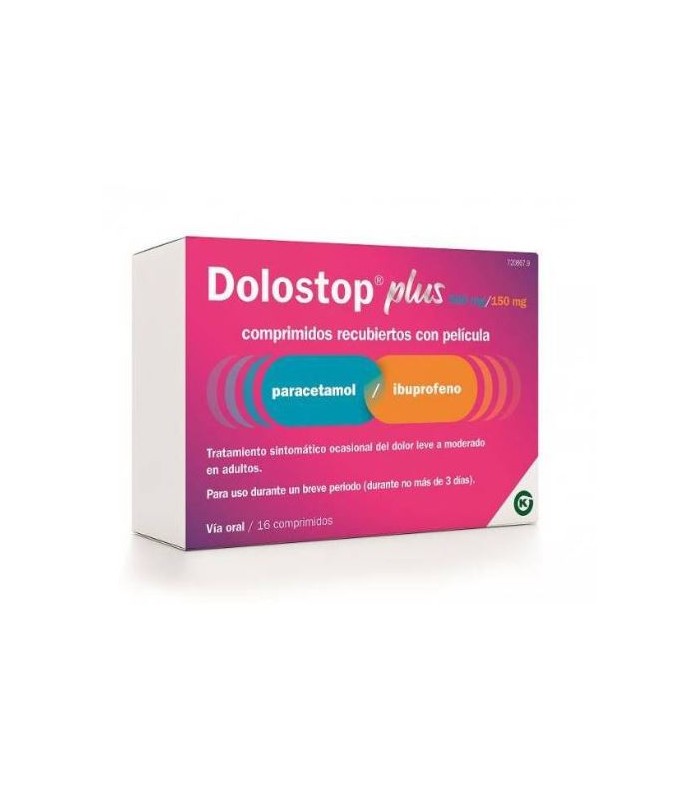 DOLOSTOP PLUS 500MG/150MG 16 COMPRIMIDOS