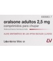 ORALSONE ADULTOS 2.5 MG 12 COMPRIMIDOS