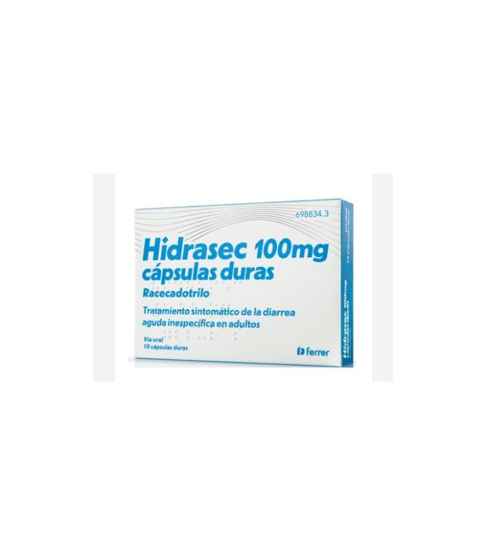 HIDRASEC 100 MG 10 CÁPSULAS DURAS