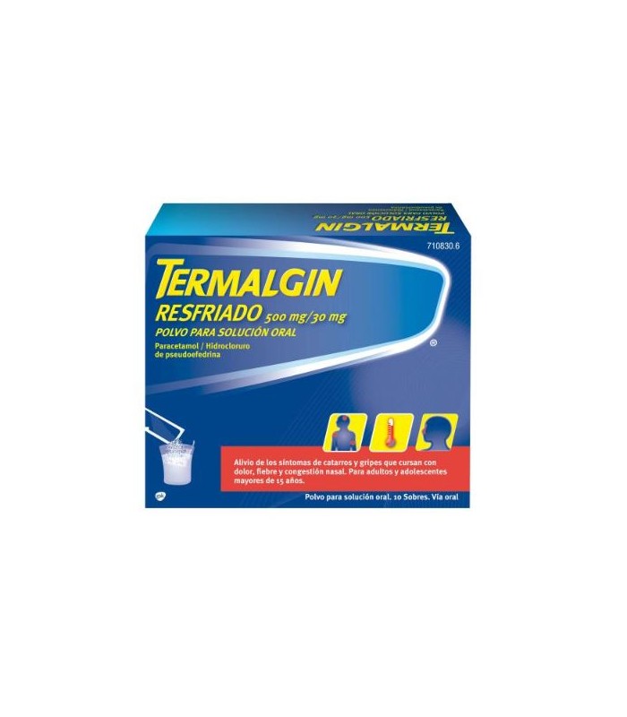 TERMALGIN RESFRIADO 500/30 MG 10 SOBRES