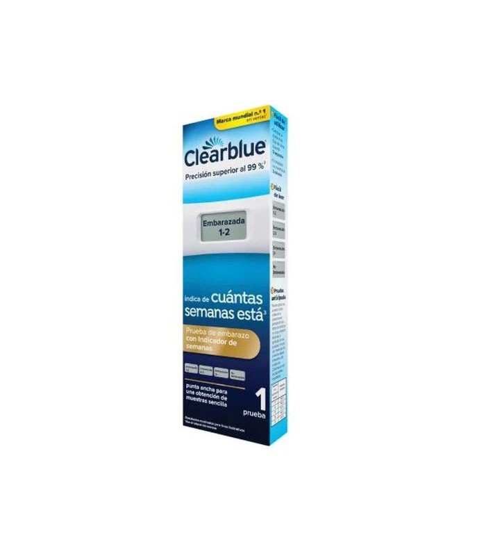 CLEARBLUE PRUEBA DE EMBARAZO CON INDICADOR DE SEMANAS