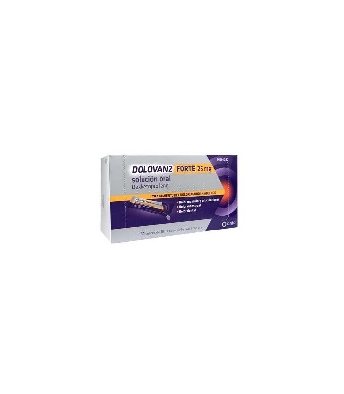 DOLOVANZ FORTE 25 MG 10 SOBRES 10 ML SOLUCIÓN ORAL