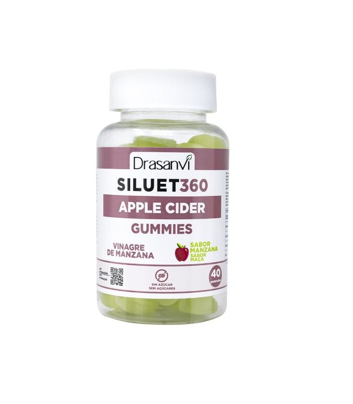 SILUET360 40 GOMINOLAS DE VINAGRE DE MANZANA DRASANVI