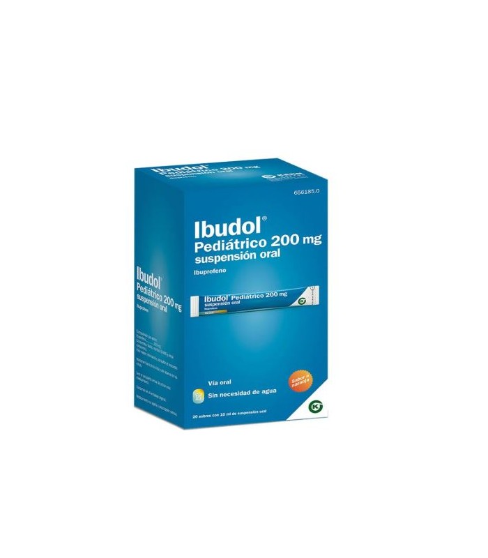 IBUDOL PEDIATRICO 200 MG SUSPENSIÓN ORAL 20 SOBRES